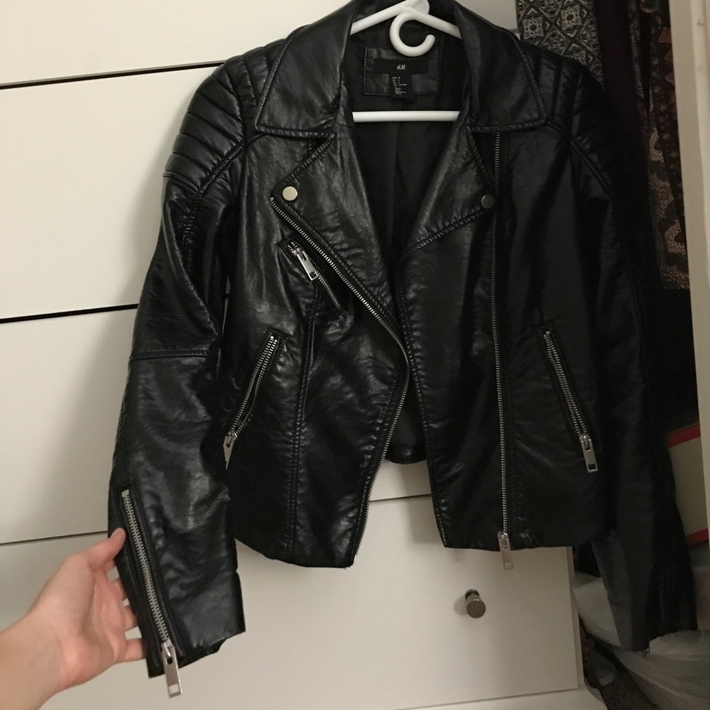Moto leather jacket